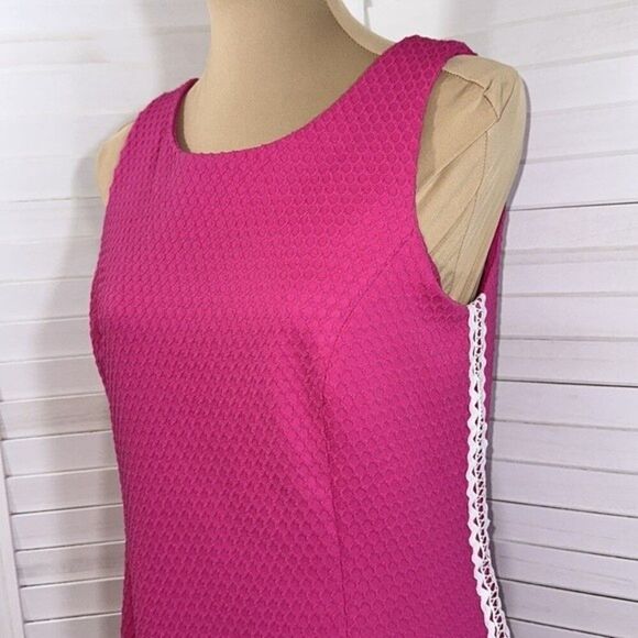Pappagallo Dress Size 6 Sheath Pink Sleeveless NWT - Picture 6 of 10